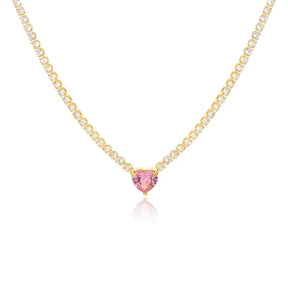 Colar Cravejada Com Zircônia