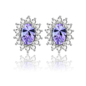 Brinco Oval com Esmeralda